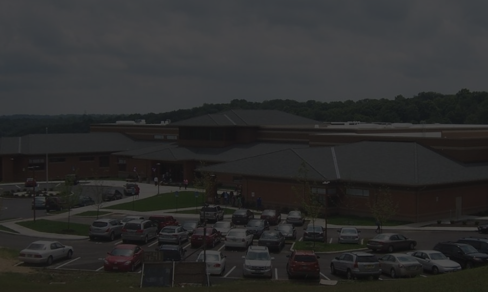 View showing the exterior of a Cincinnati public school