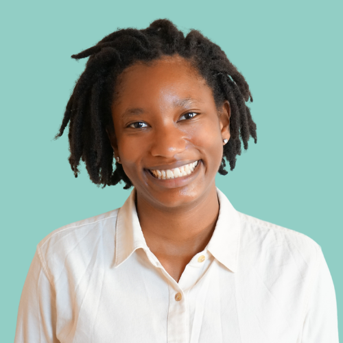 ceso communications specialist jada richard headshot on green background